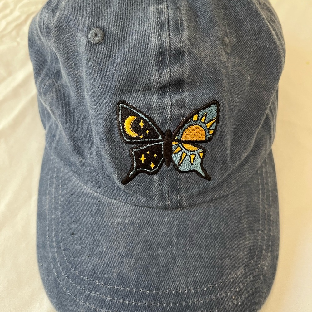 Wild Fable cap with Butterfly Embroidery
